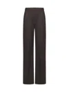 Loulou Studio Sbiru Wool Flared Pants In Choco