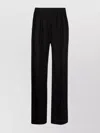 Loulou Studio Trousers Elastic Waistband Back Pocket In Black
