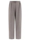 Loulou Studio Trousers In Gray