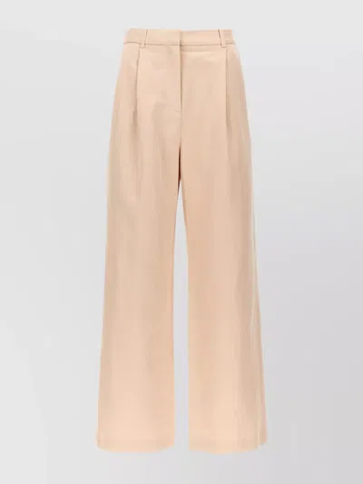 LOULOU STUDIO TROUSERS WIDE LEG PLEATED FRONT