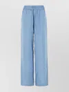 Loulou Studio Trousers With Back Pocket And Elastic Waistband In Multi