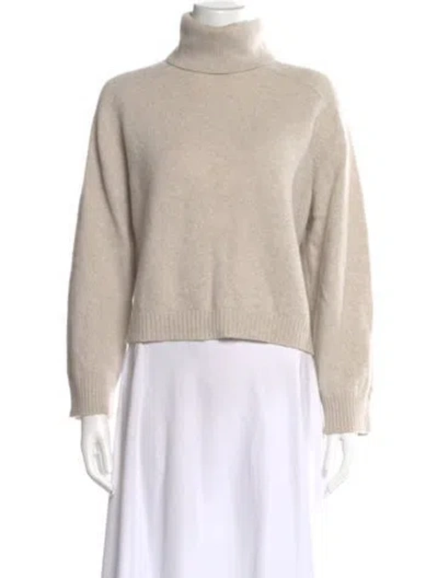 Pre-owned Loulou Studio Turtleneck Sweater In Neutral