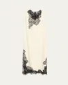 Loulou Studio Uma Sleeveless Lace-embellished Maxi Dress In White