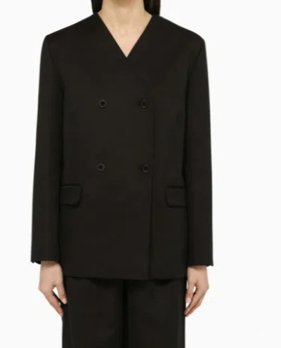 Loulou Studio V-neck Jacket In Black