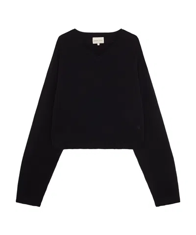 Loulou Studio V-neck Sweater In Black
