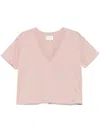 Loulou Studio V-neck T-shirt In ピンク