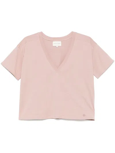 Loulou Studio V-neck T-shirt In ピンク