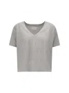 LOULOU STUDIO V-NECK T-SHIRT