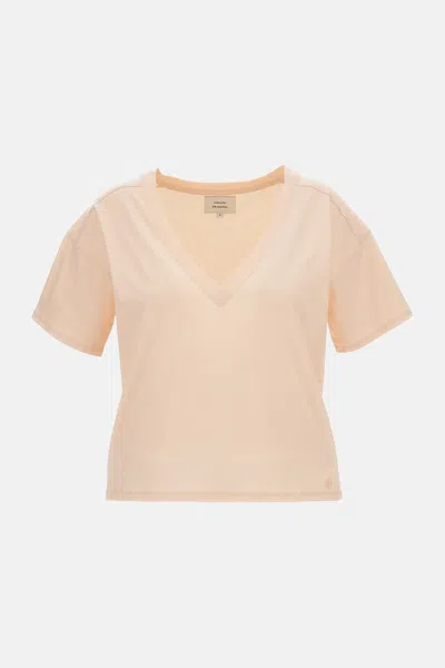 Loulou Studio V Neck T-shirt In Neutral