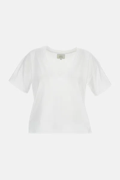 Loulou Studio V Neck T-shirt In White
