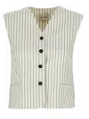 Loulou Studio Vest Adjustable Back Strap Front Pockets