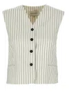 Loulou Studio Vest Adjustable Back Strap Front Pockets