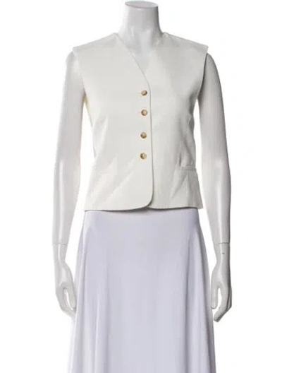 Pre-owned Loulou Studio Vest In Neutral