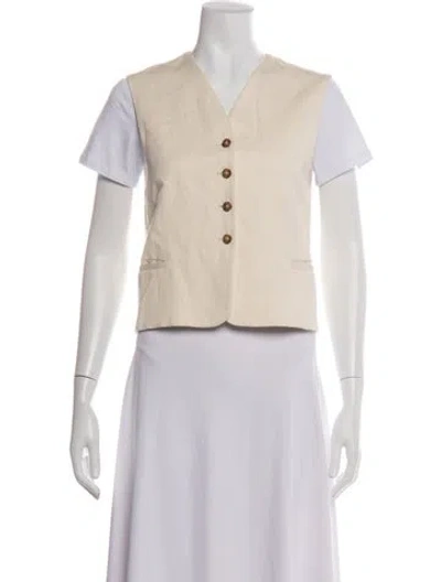 Pre-owned Loulou Studio Vest In Neutrals