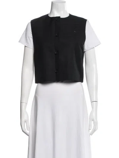 Pre-owned Loulou Studio Vest W/ Tags In Black