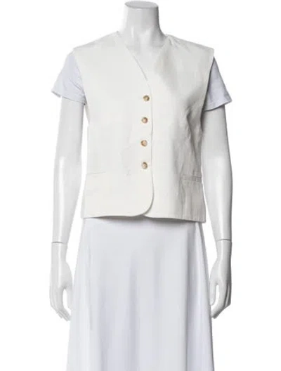 Pre-owned Loulou Studio Vest In White
