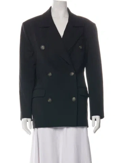 Pre-owned Loulou Studio Virgin Wool Blazer In Black