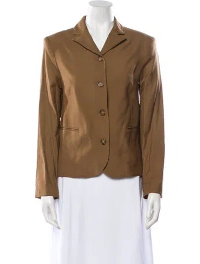 Pre-owned Loulou Studio Virgin Wool Blazer In Brown