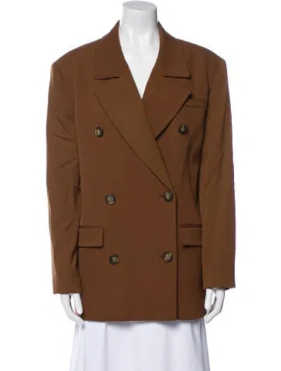 Pre-owned Loulou Studio Virgin Wool Blazer In Brown