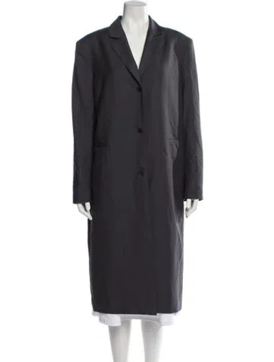 Pre-owned Loulou Studio Virgin Wool Blazer In Gray