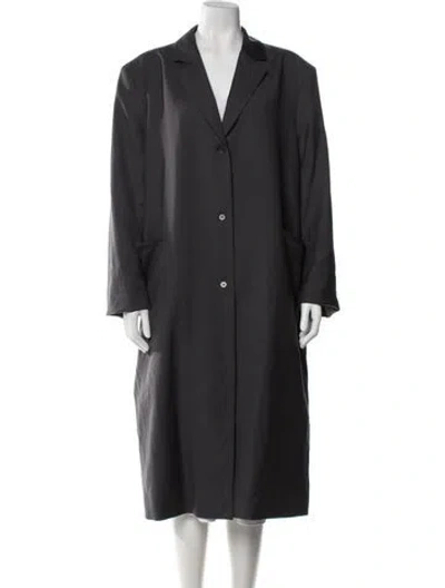 Pre-owned Loulou Studio Virgin Wool Coat In Grey