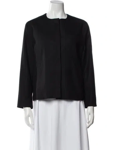 Pre-owned Loulou Studio Virgin Wool Jacket In Black