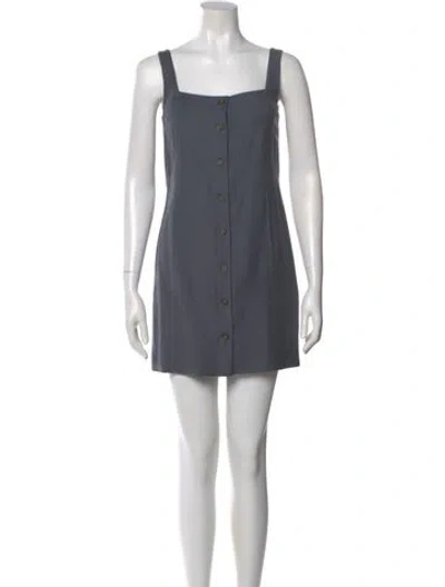 Pre-owned Loulou Studio Virgin Wool Mini Dress W/ Tags In Gray