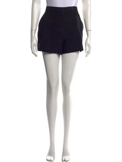 Pre-owned Loulou Studio Virgin Wool Mini Shorts In Black