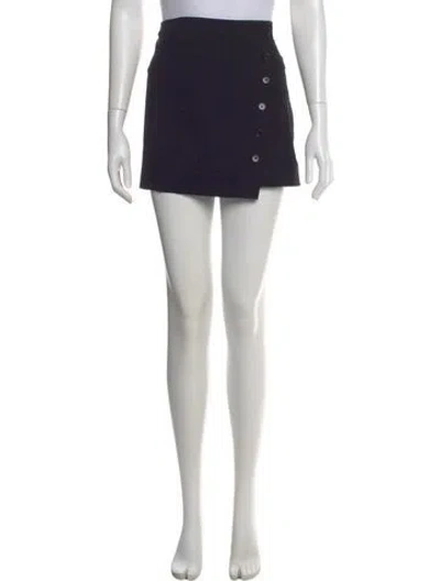 Pre-owned Loulou Studio Virgin Wool Mini Skirt In Black