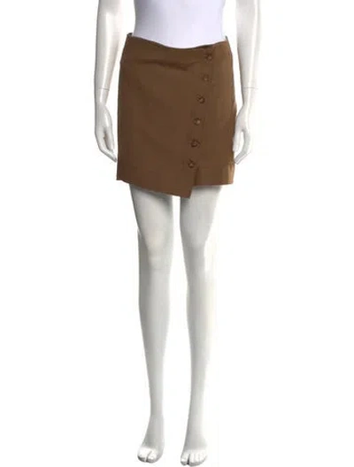 Pre-owned Loulou Studio Virgin Wool Mini Skirt In Brown