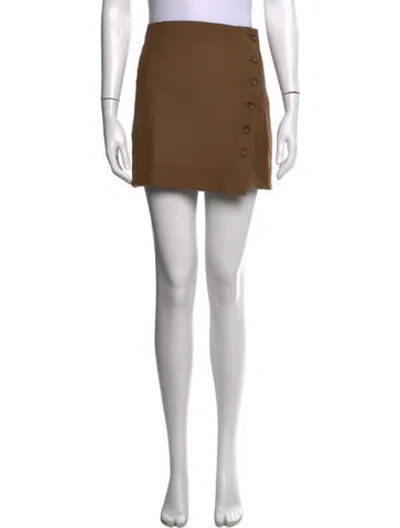 Pre-owned Loulou Studio Virgin Wool Mini Skirt In Brown