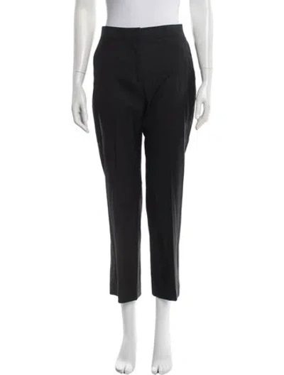 Pre-owned Loulou Studio Virgin Wool Straight Leg Pants In Black