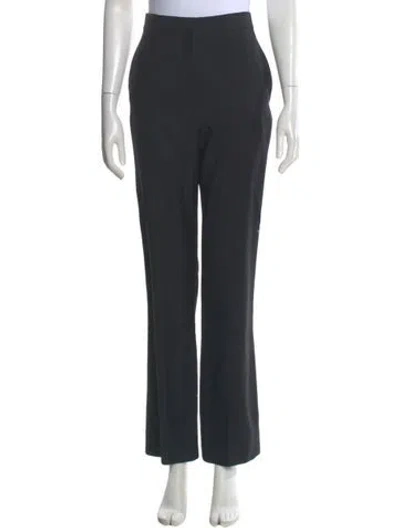 Pre-owned Loulou Studio Virgin Wool Straight Leg Pants In Gray