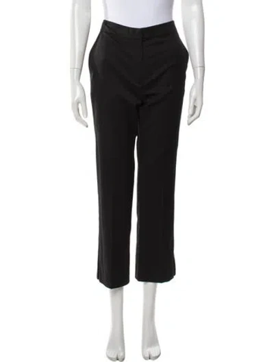 Pre-owned Loulou Studio Virgin Wool Straight Leg Pants In Gray