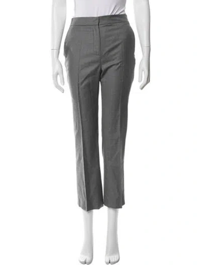 Pre-owned Loulou Studio Virgin Wool Straight Leg Pants In Grey