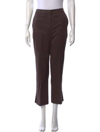 Pre-owned Loulou Studio Virgin Wool Straight Leg Pants W/ Tags In Brown