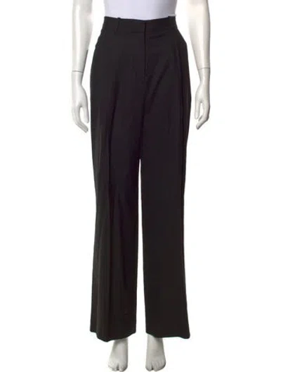 Pre-owned Loulou Studio Virgin Wool Wide Leg Pants In Black