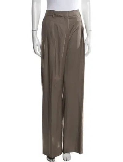 Pre-owned Loulou Studio Virgin Wool Wide Leg Pants W/ Tags In Neutral