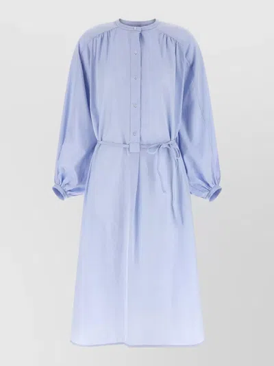 Loulou Studio Loulou Effortless Midi Dress With Loose Fit In Blue