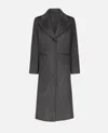 Loulou Studio Vitto Single Breasted Coat In Gray