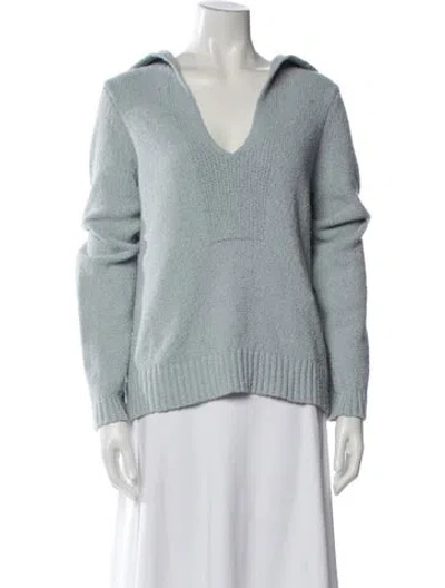 Pre-owned Loulou Studio V-neck Sweater In Blue