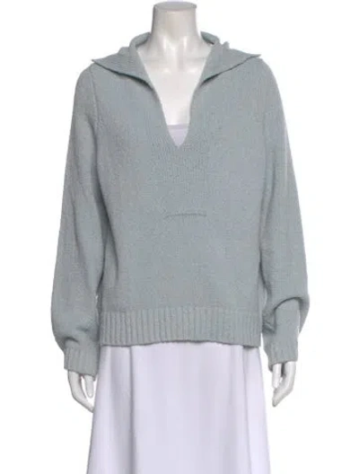 Pre-owned Loulou Studio V-neck Sweater In Blue