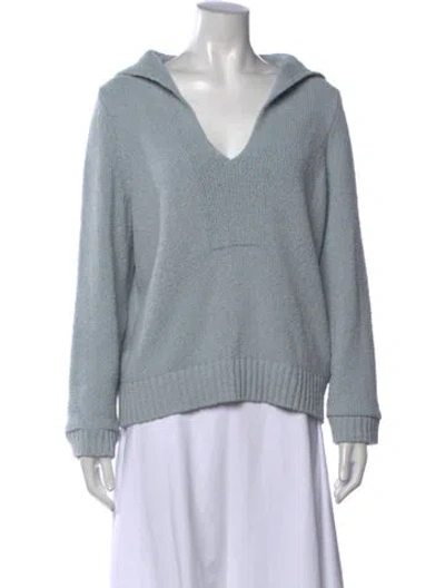 Pre-owned Loulou Studio V-neck Sweater In Blue