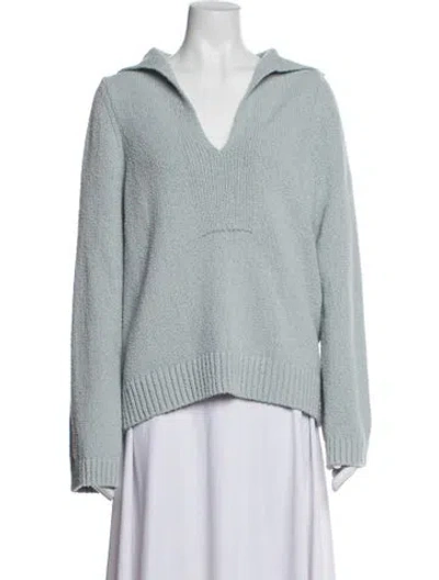 Pre-owned Loulou Studio V-neck Sweater In Blue