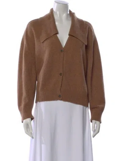 Pre-owned Loulou Studio V-neck Sweater In Brown