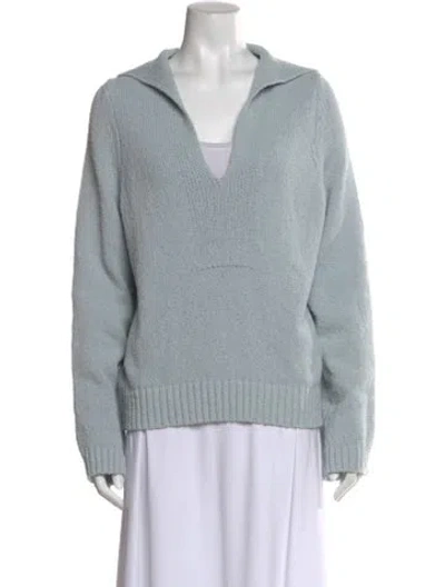 Pre-owned Loulou Studio V-neck Sweater W/ Tags In Blue