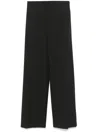 Loulou Studio Talia Pants Woman Black In Viscose In Gray