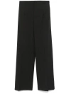 Loulou Studio Anthracite Grey Wool Palazzo Trousers In Gray
