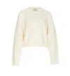 Loulou Studio Off-white Bruzzi Sweater In White