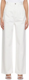 Loulou Studio Attu Oversized Jeans In White
